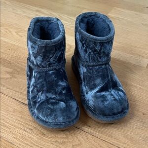UGG Velvet Blue Ankle Boots - Kids size 13